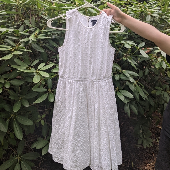 Lands' End Other - Lands' End White Heart Detailing Kid's Dress